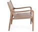 Fauteuil lounge en bois de Teck et cuir Karole – Modernité et durabilité - Photo n°3