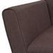 Fauteuil Marron Acier et tissu - Photo n°5