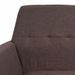 Fauteuil Marron Acier et tissu - Photo n°6