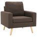 Fauteuil Marron Tissu Louva - Photo n°1