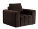 Fauteuil moderne capitonné LARKO tissu - Photo n°1