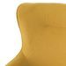 Fauteuil moderne dossier haut tissu jaune moutarde Muky 77 cm - Photo n°6