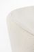 Fauteuil moderne tissu doux bouclé blanc et pieds acier noir Kadole 76 cm - Photo n°6