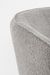 Fauteuil moderne tissu doux bouclé gris et pieds acier noir Kadole 76 cm - Photo n°5