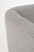 Fauteuil moderne tissu doux bouclé gris et pieds acier noir Klody 78 cm - Photo n°5