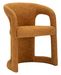 Fauteuil moutarde avec accoudoirs modernes 57x50x78 cm - Photo n°1