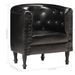 Fauteuil Noir Cuir véritable 8 - Photo n°8