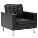 Fauteuil Noir Similicuir 8 - Photo n°1