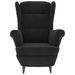 Fauteuil Noir Velours 3 - Photo n°3