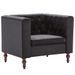 Fauteuil Noir Velours 4 - Photo n°1