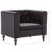 Fauteuil Noir Velours 4 - Photo n°7