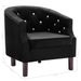 Fauteuil Noir Velours - Photo n°8