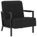 Fauteuil Noir Velours Dustry - Photo n°1