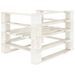 Fauteuil palette de jardin Bois Blanc - Photo n°3