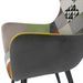 Fauteuil patchwork tissu multicolore Yuggy - Photo n°5