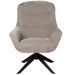 Fauteuil pivotant à 360º tissu gris clair matelassé Bolia 73 cm - Photo n°1