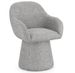 Fauteuil pivotant ANTARA – tissu bouclé - Photo n°1