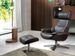 Fauteuil pivotant cuir et pieds acier inoxydable Alavy - Photo n°2