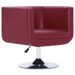 Fauteuil pivotant Rouge bordeaux Similicuir Lizo - Photo n°1