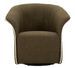 Fauteuil pivotant Siena vert design moderne élégant - Photo n°1