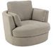 Fauteuil pivotant tissu gris Touki - Photo n°1