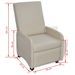 Fauteuil pliable Crème Similicuir - Photo n°5