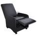 Fauteuil pliable Noir Similicuir - Photo n°2