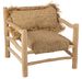 Fauteuil raphia et bois teck naturel Timo - Photo n°1