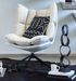 Fauteuil relax avec coussin beige Azia - Photo n°3