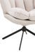 Fauteuil relax coussins sur cadre métal et tissu beige Angie - Photo n°5