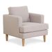 Fauteuil relax tissu beige Sueda - Photo n°1