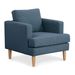 Fauteuil relax tissu bleu Sueda - Photo n°1
