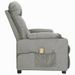 Fauteuil releveur inclinable de massage Gris clair Tissu 4 - Photo n°4