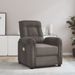 Fauteuil releveur inclinable de massage Gris foncé Microfibre - Photo n°1