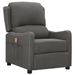 Fauteuil releveur inclinable de massage Gris foncé Tissu - Photo n°1