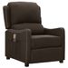 Fauteuil releveur inclinable de massage Marron foncé Tissu 4 - Photo n°1