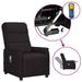Fauteuil releveur inclinable de massage Noir Similicuir 3 - Photo n°1