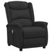 Fauteuil releveur inclinable de massage Noir Tissu microfibre - Photo n°1