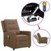 Fauteuil releveur inclinable de massage Taupe Tissu 3 - Photo n°1