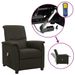 Fauteuil releveur inclinable de massage Taupe Tissu 8 - Photo n°1