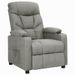 Fauteuil releveur inclinable Gris clair Tissu 2 - Photo n°1