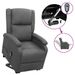 Fauteuil releveur inclinable Gris foncé Tissu - Photo n°1