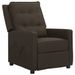 Fauteuil releveur inclinable Marron foncé Tissu 2 - Photo n°1