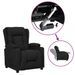 Fauteuil releveur inclinable Noir Tissu Louiza - Photo n°2