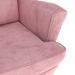 Fauteuil Rose Velours - Photo n°5