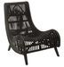 Fauteuil rotin noir Styles - Photo n°1