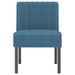 Fauteuil sans accoudoirs bleu velours - Photo n°3