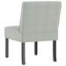 Fauteuil sans accoudoirs gris clair velours - Photo n°5