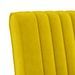 Fauteuil sans accoudoirs jaune velours - Photo n°6