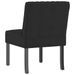 Fauteuil sans accoudoirs noir velours - Photo n°5